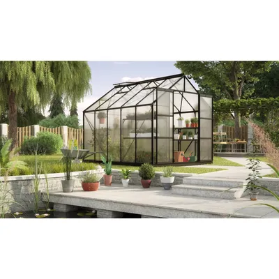 Obrázok produktu pre Vitavia skleník "Uran 8300" čierny 8,3 m² 6 mm HKP