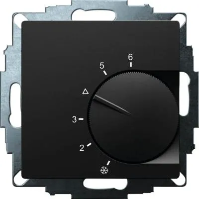 Produktbild von EBERLE Raumthermostat UTE 1003-Schwarz-M-55 Unterputz schwarz 191810354802