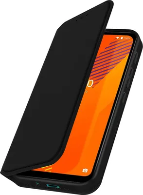 Image de Avizar, Etui Wiko Y62 Plus Magnétique Pliable Avec Fonction Stand, Noir