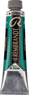 Immagine prodotto di Vernice ad olio Rembrandt in tubetto 40 ml, verde sèvre 650