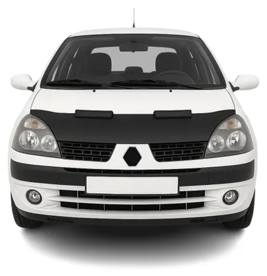 Produktbild von Haubenbra Steinschlagschutz Bonnet Bra für Renault Clio 2001-2006 Schwarz Halb