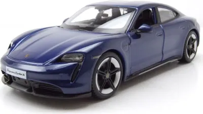 Produktbild von Metallmodell Porsche Taycan Turbo S Blau 1/24