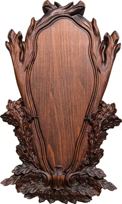 Produktbild von Ein Brett für eine Trophäe in Form eines Hirsches, Rehs, Bocks oder Damhirsches.  palisanderK1-16P