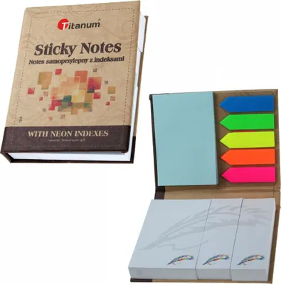 Zdjęcie produktu dla Notes samoprzylepny z neonowymi indeksami Titanum