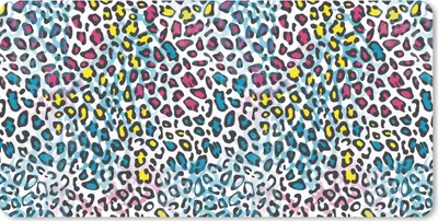 Produktbild von MuchoWow® Schreibtischunterlage Panther - Regenbogen - Muster 80x40 cm - XXL Mauspad - Gaming Mauspad