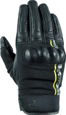 Produktbild von DIFI Reptile perforierte Motorrad Handschuhe, schwarz/grau/gelb, S