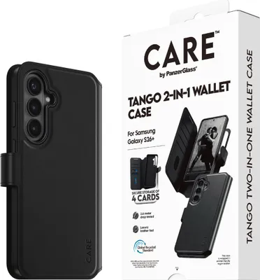 Produktbild von CARE by PanzerGlass Case Tango 2-in-1 Wallet mit Qi Samsung Galaxy S26+