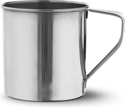 Produktbild von Orion Stahlbecher Trinkbecher mit Henkel 10 cm 0,6l