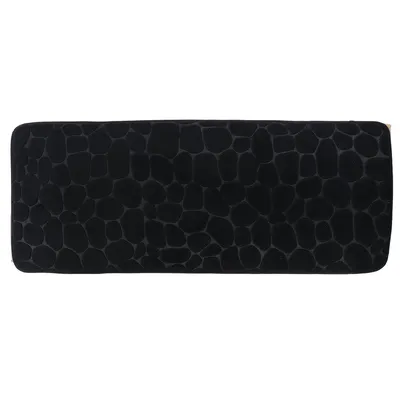 Obrázek produktu pro Tendance koupelnová předložka černá 45 cm x 120 cm x 0,8 cm Koupelnová dekorace