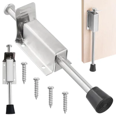 Image de Butoir de porte pour sol, en alliage de zinc, avecau pied