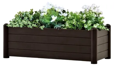 Produktbild von Hochbeet aus PP, Mokka, 100x43x35 cm
