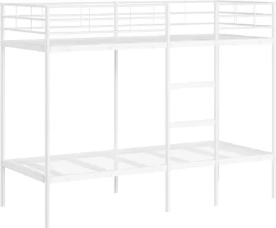 Obrázek produktu pro vidaXL Patrová postel bez matrace bílá 80x200 cm ocelová