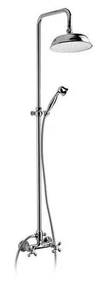 Produktbild von Demm Sterling Duschsystem mit Zweigriff Armatur und großer Kopfbrause Ausführung: Farbe: bronze 08431.002.C 08431.002.C 15000, 08431.002.X