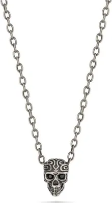 Produktbild von Police Halskette Kette mit Totenkopf-Anhänger PEAGN2120201