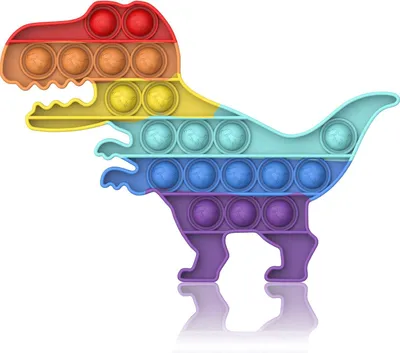 Imagen del producto de Juguete sensorial de silicona con forma de dinosaurio, antistrés, 1 unidad, para niños y adultos