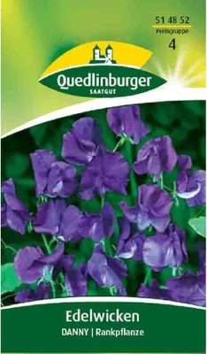 Produktbild von Quedlinburger Saatgut - Edel-Wicken Danny blau - Samen - 514852