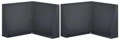 Obrázek produktu pro Nosné zdi, 2 kusy, rozměry 50 x 50 x 30 cm, ocel, barva antracit