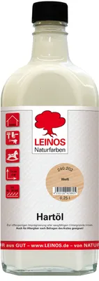 Produktbild von LEINOS Holzöl 250 ml | Hartöl Weiß für Tische Möbel Arbeitsplatten | Teak Eiche Möbelöl für effektive Versiegelung und langanhaltenden Schutz im Innenbereich