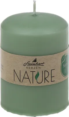 Produktbild von Stumpenkerzen Classic Nature Salbei 80 x Ø 57 mm aus 100% natürlichen Rohstoffen ohne Palmöl