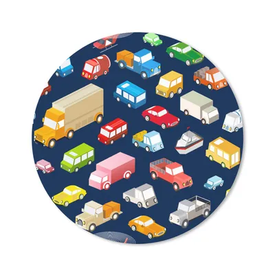 Produktbild von MuchoWow® Mauspad Mousepad Muster - Auto - Verkehr 40x40 cm - Mousepads - Maus Mat - Pad - Mausunterlage - Schreibtisch Accessoires