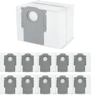 Produktbild von 12 Stück Staubbeutel für Roborock Q5+/Q5 Pro+/Q7+/Q7 MAX/Q7 MAX+/Q8 Max+/S8 Pro Ultra/Q5 Max+ Roboter Staubsauger Selbstreinigungsstation, Ersatz-Staubsaugerbeutel mit Großer Kapazität