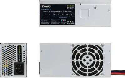 Produktbild von Tooq Ecopower Ii 500w Netzteil Silber One Size / EU Plug 220V Silber One Size