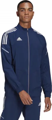 Image de Veste homme adidas CONDIVO 21 PRE JKT L bleu foncé / blanc