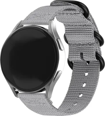 Produktbild von Strap-it Samsung Galaxy Watch 4 Classic 42mm Nylon-Schnallenarmband (Grau)