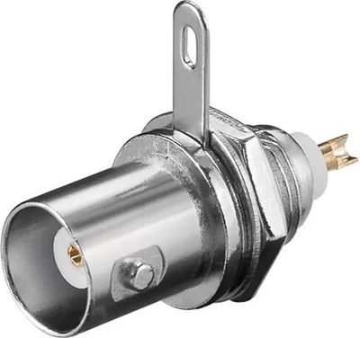 Produktbild von Wentronic BNC-Einbaubuchse - mit Goldpin