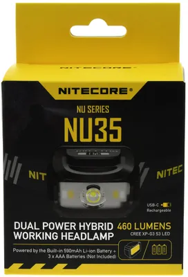 Produktbild von Nitecore NU35 LED Stirnlampe 460 Lumen (+)