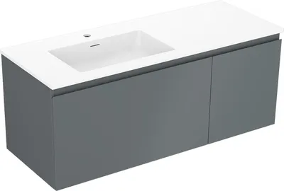 Obrázok produktu pre Mexen Orio kúpeľňová skrinka 90 cm s umývadlom Vela, 2 zásuvky, biela lesklá - 91A10-09047-2-BFF00-W23M00