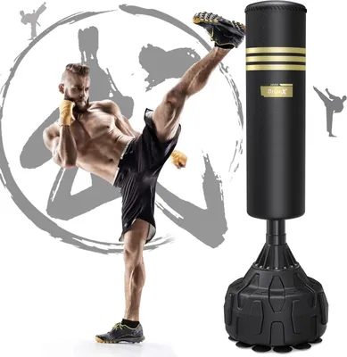 Produktbild von Dripex Freistehender Boxsack Standboxsäcke, MMA Boxpartner Boxing Trainer Heavy Duty Punchingsäcke Boxsack mit Saugfuß