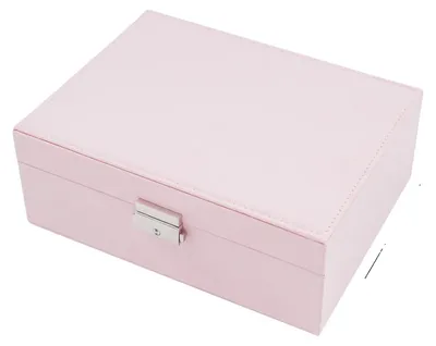 Image de Boîte à bijoux, rangement élégant, design compact, rose