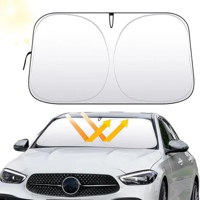 Produktbild von Famanu Auto-Sonnenschutz UV-Schutz - Faltbare Sonnenblende 145 x 80 cm