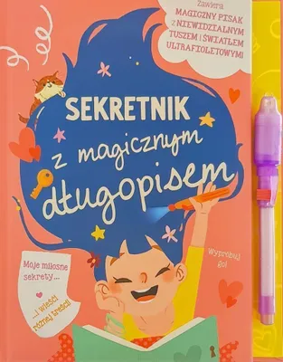 Obrázok produktu pre Sekretnik dla dziewczynek z magicznym długopisem praca zbiorowa