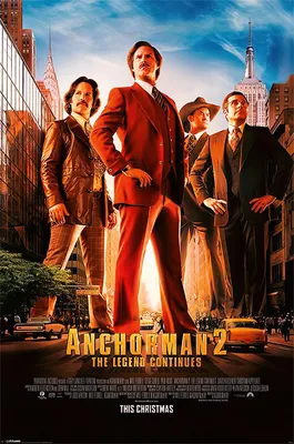 Produktbild von Anchorman 2 Poster Hauptplakat The Legend Continues + Ü-Poster