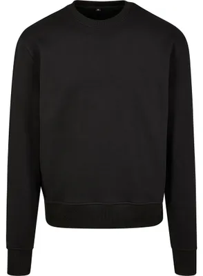 Produktbild von Build Your Brand - "Premium" Sweatshirt Rundhalsausschnitt für Herren LT2279 (S) (Schwarz)