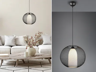 Immagine prodotto di Lampada a sospensione FILO nera Trio 313900132