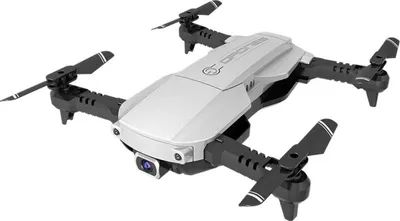 Immagine prodotto di LANSENXI NVO 2,4 GHz 4 assi 4CH pieghevole HD Quadcopter aereo con telecamera 4K (argento)