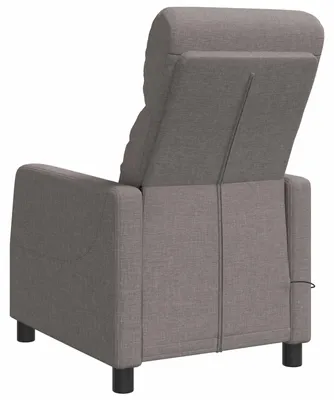 Immagine prodotto di Poltrona massaggiante relax, colore beige, rivestita in tessuto