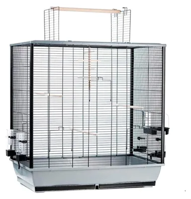 Produktbild von Großer Vogelkäfig für Wellensittiche und Kanarienvögel mit Freisitz und Zubehör