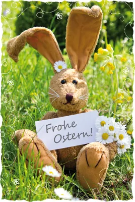 Produktbild von Ostern - Glückwunschkarte im Format 11,5 x 17 cm mit Briefumschlag