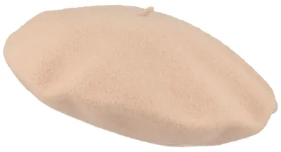 Image de Grand béret McBurn 100 % laine, agréablement doux, beige, taille unique