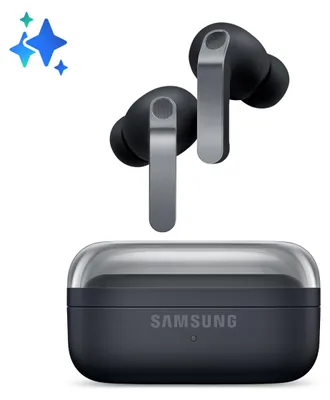 Immagine prodotto di Samsung Galaxy Buds4 Pro, Black, Corpo in metallo, Altoparlante a 2 vie e doppio amplificatore, Chiamate cristalline, Audio a 360°, ANC migliorata, Controllo adattivo del rumore, Connessione senza interruzioni e One UI, AI pronto ai comandi vocali