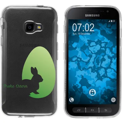 Produktbild von PhoneNatic Case kompatibel mit Samsung Galaxy Xcover 4 / 4s Silikon-Hülle Ostern M2