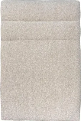 Productafbeelding van Kopstuk, model Linien – Lichtbeige bouclé-stof, 90 cm