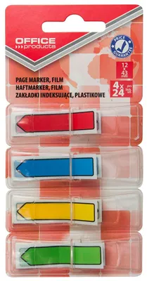 Obrázok produktu pre Zakładki indeksujące strzałki PP 12x43mm mix kolorów