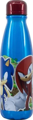 Produktbild von Sonic The Hedgedog ALU Sportflasche Wasserflasche Trinkflasche Flasche 600 ml