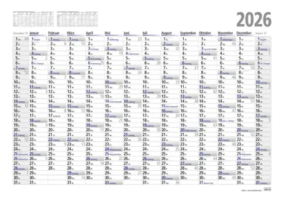 Produktbild von 2026 ADINA Plakatkalender Wandkalender A0 119x84cm Lieferung: gefaltet