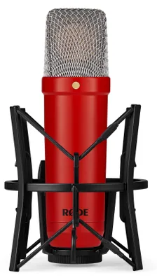 Zdjęcie produktu dla RODE NT1 Signature Red – mikrofon pojemnościowy z dużą membraną – czerwony – mikrofon